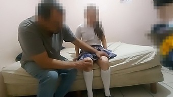 Mexican Schoolgirl And Neighbor Plan A Surprise Gift For Her Boyfriend, Have Sex With Him In A Homemade Video