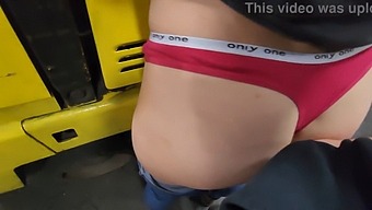 Student Coed Gets Spanked And Fucked On Forklift At Work