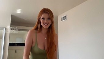 High Definition Pov Of A Redheaded Teen Giving A Blowjob