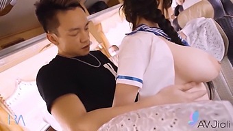 Taiwanese Beauty Gets Wild On A Bus With A Stranger And Her Big Natural Tits