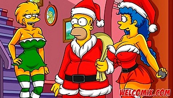 A Christmas Surprise: Gifting His Wife To Beggars In A Simpsons Hentai Fantasy