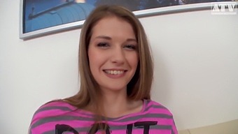Lolly, A New Brunette, Enjoys Anal Sex While Keeping Her Mouth Busy - Free Preview