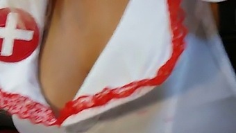 Double Anal Pleasure With Sex Toy And Strapon