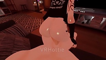 Experience A Lap Dance And Fucking On The Couch In Vrchat