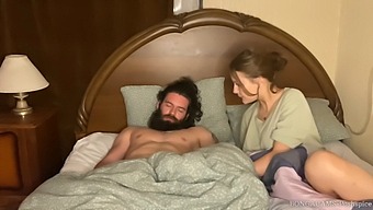 Redhead Stepmom Gives A Sloppy Blowjob During A Sleepover