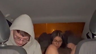 A Young Latina Escort Gives A Blowjob And Gets Fucked In A Car