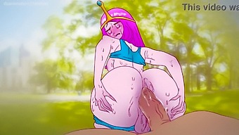 Princess Bubblegum'S Erotic Encounter In The Park For A Chocolate Treat! Animated Adventure Time In 2d Style.