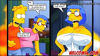 Hottest Cartoon Babe With Big Tits And Round Ass In Simpsons Porn Fan Art
