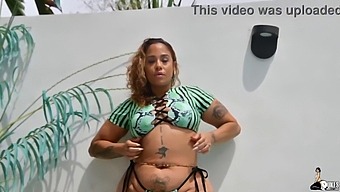 Scarlett Cakez Flaunts Her Curves In Poolside Photoshoot