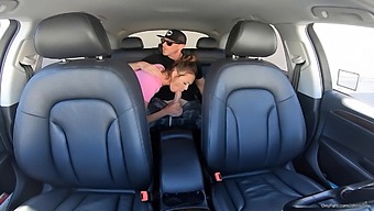 Johnny Sins - Blonde Babe Gets Creampied By An Uber Driver In Hd