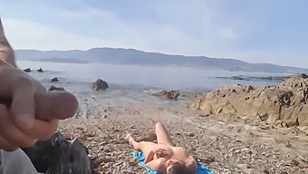 A Couple Indulges In Exhibitionism And Oral Sex At A Nudist Beach