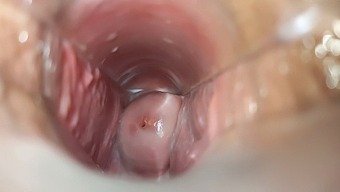 Intense Closeup Of Speculum Orgasm Inside The Vagina