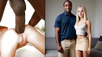 A Dark-Skinned Man Opens Up My Lovely Spouse'S Rear Entrance (Butt)