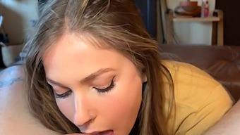 Petite Teen Gets A Messy Cumshot On Her Cute Face