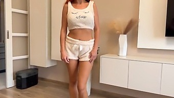 Relaxing With Girlfriend’s Stepsister Before Meeting Her Boyfriend, Halloween Russian Amateur