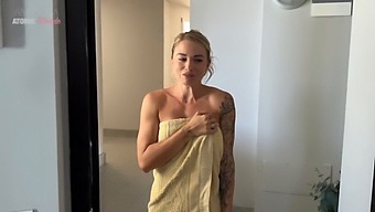 My Neighbor Catches Me Masturbating And She Decides To Perform A Deep Blow Job.