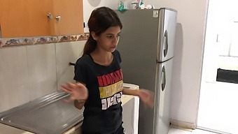 My Stepsister Gives Me A Blowjob In The New House That Our Parents Bought For Us.